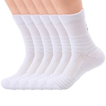 6pair Mens Cotton Athletic Sport Casual Long Work Crew Boot Socks Size 9-11 6-12 - £12.17 GBP