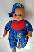 German Sonni Sleepy-eye, baby doll with baseball cap. (Zum Spielen Gemacht) 13&quot; - £16.03 GBP