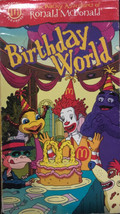 The Wacky Adventures of Ronald McDonald - Birthday World VHS Tape VINTAGE 2000 - £19.80 GBP