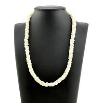 Vintage 925 Sterling Screw Clasp Puka Shell Choker Necklace - $28.46