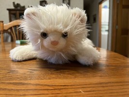 Gund Plush White long Haired Angora Stuffed Cat Chantel 320593 Blue Eyes Rare - $49.45