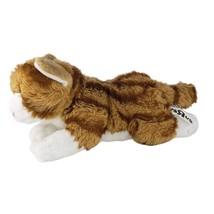 Toys R Us Orange White Tabby Cat Plush Stuffed Animal 10&quot; Toy - £17.57 GBP