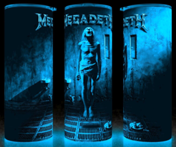 Glow in the Dark Megadeth Countdown to Extinction Heavy Metal Cup Mug Tumbler - £18.15 GBP