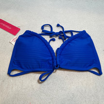 Juniors&#39; Textured Triangle Bikini Top - Xhilaration™ Blue - Size XS - $3.47