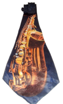 Vintage Saxaphone Musical Instrument Handmade Novelty Tie Brothers Necktie - £13.21 GBP