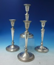 Graff Washbourne and Dunn Sterling Silver Candlestick Set 4pc Reproduction #5404 - $998.91