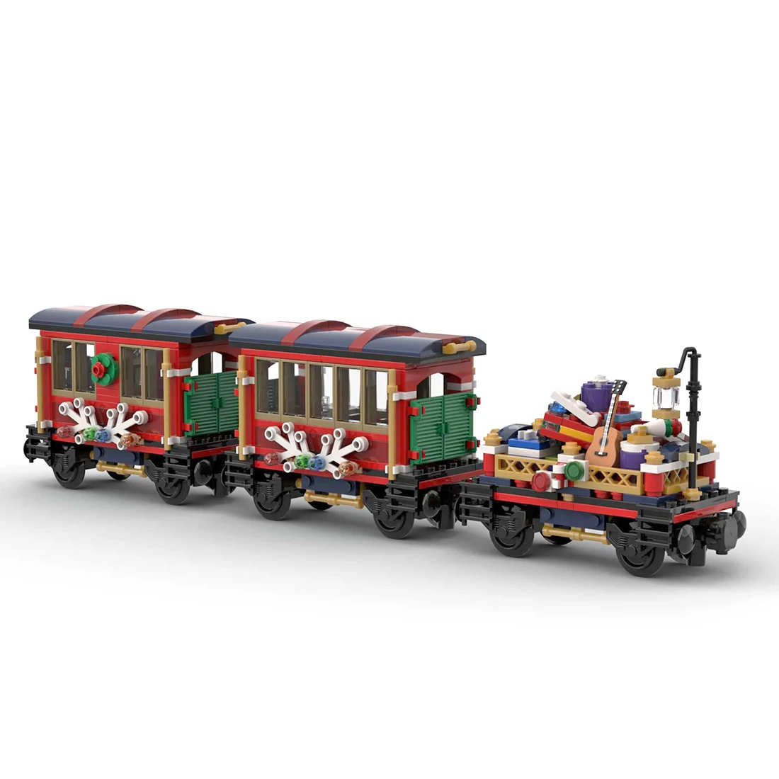 575Pcs 10254 MOC-79236 Additional Carriages Compatible with 10254 Tra - £108.46 GBP