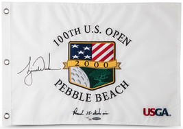 TIGER WOODS Autographed 2000 US Open Inscribed 15 Stroke Win Flag UDA LE... - $2,995.00