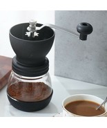 Atillia Manual Coffee Grinder Stainless Steel Ceramic Burrs 13oz Glass Jar - £27.06 GBP