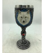 Game Of Thrones Direwolf Chalice Alpha Wolf Wine Goblet Celtic Magic Red... - $19.99