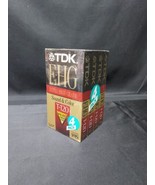 TDK EHG Extra High Grade T-120 Blank VHS Tapes 4 Pack - New Old Stock Se... - $197.48 MXN