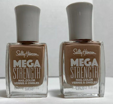 SALLY HANSEN Mega Strength Nail Color 014 Take The Reigns 2 Bottles - £10.74 GBP