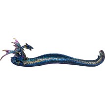 Polyresin Incense Holder - Blue Dragon w/ Claw (Each) - $23.54