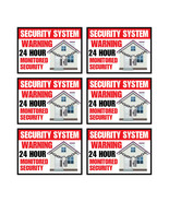 6 Home Security Home Security Decals Design 004 Indoor/Outdoor High Quality - $9.37 CAD