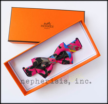 NIB Hermes Noeud Papillon Silk Bow Tie Ribbon COLLECTIONS IMPERIAL Bag C... - $375.00