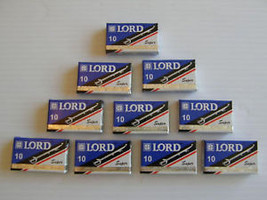 100 LORD Super Stainless Double Edge Razor Blades BLUE - $10.95