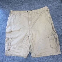Beverly Hills Polo Club Cargo Shorts Mens 42 Khaki RIPSTOP Outdoor Hike ... - £13.95 GBP