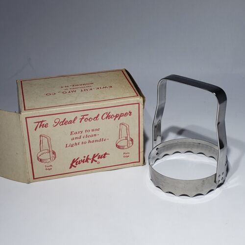 Primary image for Vintage Kwik-Kut The Ideal Food Chopper Tooth Edge Serrated in Original Box NOS