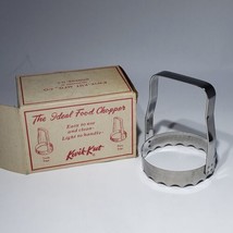 Vintage Kwik-Kut The Ideal Food Chopper Tooth Edge Serrated in Original ... - $12.95