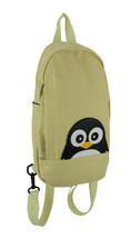 Sleepyville Critters Beige Canvas Peeking Penguin Backpack or Sling Bag Small - £18.83 GBP