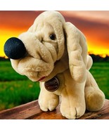 Vtg 1981 GANZ BROS PLUSH 9&quot; WRINKLES The Tan Dog Stuffed Animal Toy - $25.36 CAD