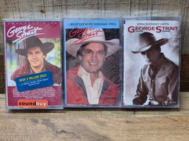 George Strait Greatest Hits 1 &amp; 2 + 10 Strait Hits Cassette - BRAND NEW, SEALED! - £47.67 GBP