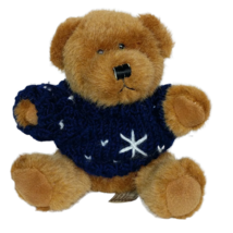 HugFun International Brown Teddy Bear Christmas Sweater Plush Stuffed An... - £16.58 GBP