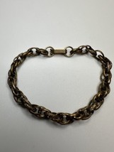 Antique Ornate Design Chain Bracelet 7” X 6mm - $12.87