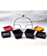 PAMPERED CHEF Simple Additions 6-Piece Snack Serving Set Bowls With Rack... - $37.01 CAD