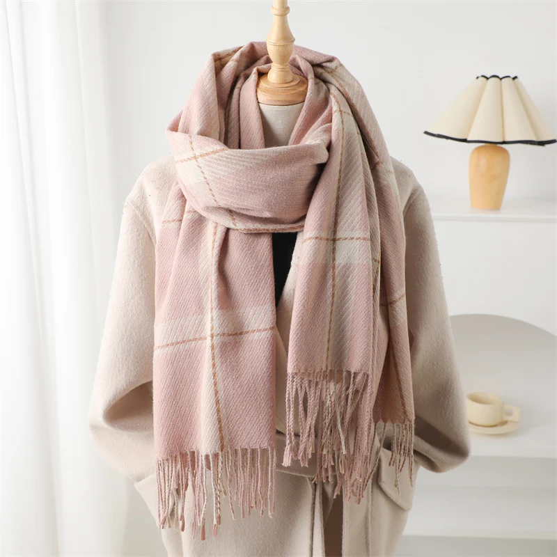 New Winter Cashmere-Like Soft Plaid Scarf, Warm Pashmina Shawl Wraps WT1... - £15.94 GBP