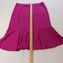 Express Design Studio Women Elastic Waist Pink Pull-On Pleated Button Skirt Sz S image 10