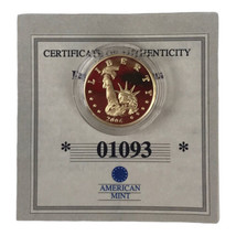 American Mint Commemorative Coin 2006 1-10 Oz. Fine Silver Liberty Ltd Ed 1093 - £18.14 GBP