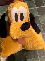 Disney Parks Pluto Pillow Pet Large 20” Plush *Pre Owned* eee1 - £12.78 GBP