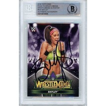 Bayley WWE 2018 Topps Road to Wrestlemania Autograph Wrestling BGS On-Card Auto - £158.73 GBP