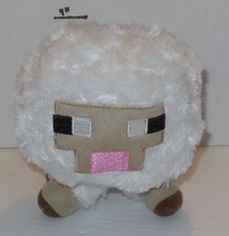 2014 Mojang Minecraft White Lamb Baby Sheep 5&quot; Stuffed Animal Plush Jazw... - $9.65