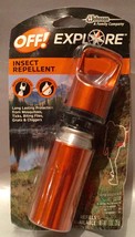 Off! Explore Insect Repellent, Refillable Case W/ Carabiner. Mosquito NEW!! - £6.13 GBP