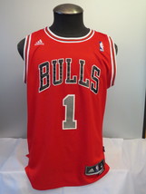 Chicago Bulls Jersey - Home Red - Derrick Rose - Men&#39;s Medium +2 Length - £67.23 GBP