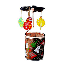 Colourful Candle Holder with Rotary Blades - Baubles - $21.59