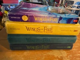 Wings of Fire Series Lot 4 Books Tui T Sutherland #7, 10, 11 &amp; 13 Dragon Novel - £7.82 GBP