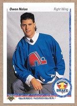 1990-91 Upper Deck #352 Owen Nolan Quebec Nordiques RC Rookie - £1.55 GBP