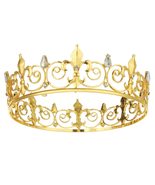 Hair Jewelry Prince Hair accessories Royal Headwear Men&#39;s Crown King Cro... - £11.91 GBP