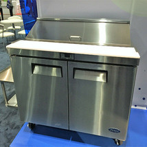 Atosa MSF8302GR 48&quot; 2 Door Sandwich Prep Unit 12 Stainless 1/6 Pans FREE LIFTGAT - £1,969.61 GBP