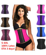 New Women Latex Rubber Waist Training Body Shaper Cincher Underbust Corset - £15.71 GBP