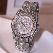 luxury women watch rhinestone ceramic crystal Quartz watch Lady Dress Wa... - £43.85 GBP