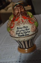 Vintage Decorative Gerzit Barmannskrug, Figure jug hand-painted German Stoneware - £39.16 GBP
