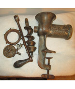 Antique Vintage Landers Frary &amp; Clark #333 Universal Meat Chopper Large ... - $43.19 CAD
