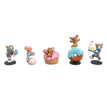 Tom and Jerry 5 Pieces Figurines 2 Inch PVC Statue Collection by Takara Tomy Toy - £15.65 GBP
