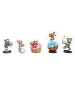 Tom and Jerry 5 Pieces Figurines 2 Inch PVC Statue Collection by Takara ... - $381.30 MXN