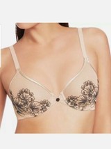 Wacoal Fragile Drama Underwire Bra 855250 Sand Black Size 32DDD - £26.48 GBP