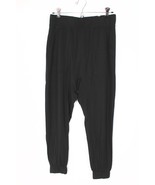 Lunya S Black Siro Draped Pima Cotton Stretch Pull On Jogger Pajama Loun... - £41.83 GBP